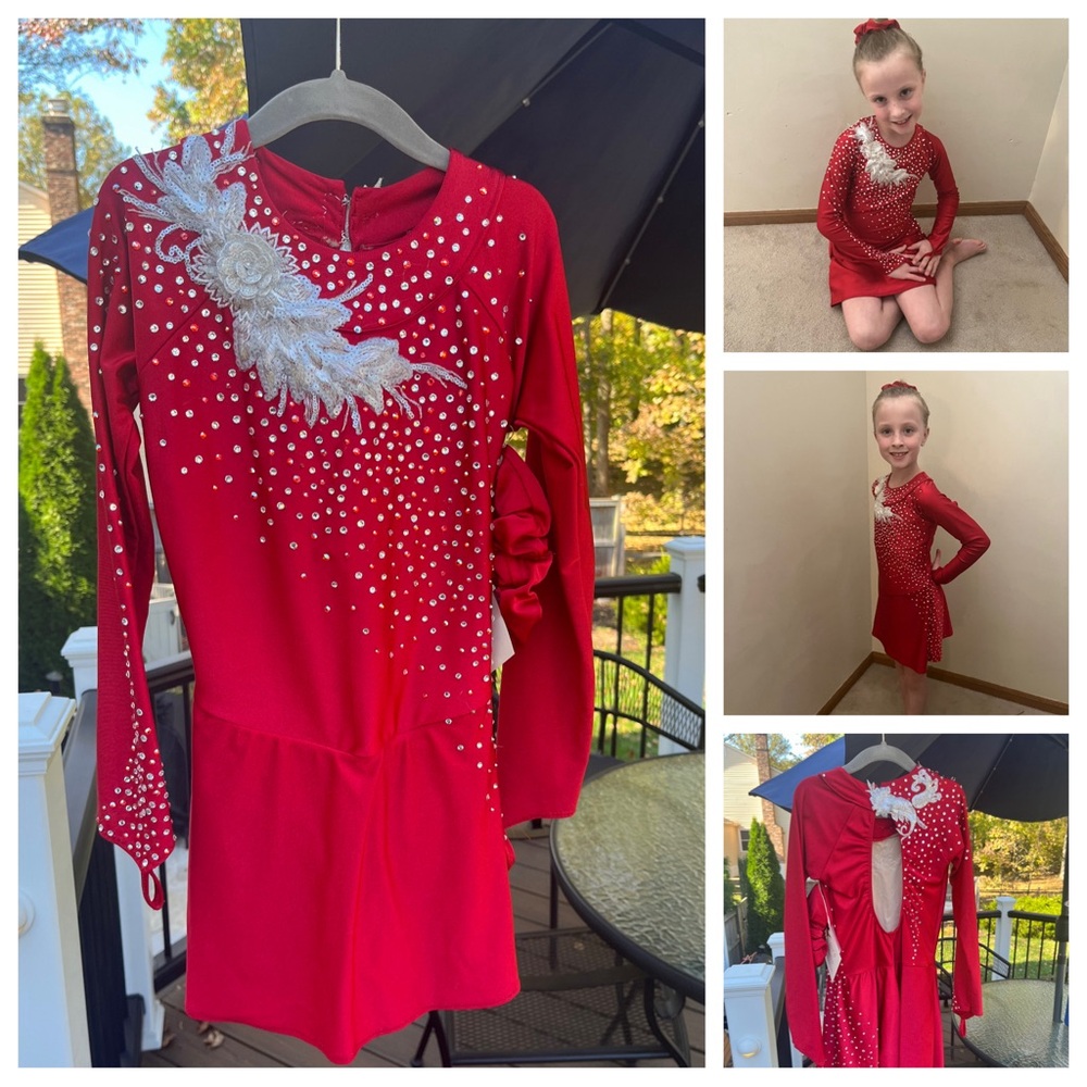 Red Figure Skating Dress